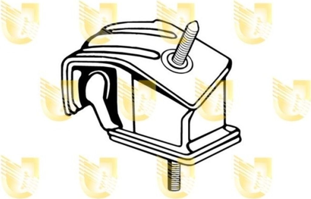 1 Lagerung, Motor UNIGOM 396131 für RENAULT, links, vorne