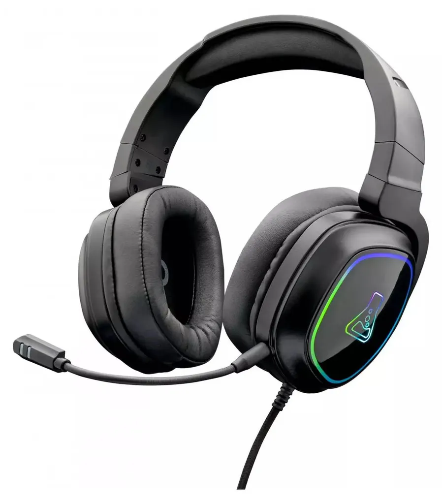 Casque Gamer RGB The G-Lab Noir Micro Détachable Jack USB Universel PC PS5
