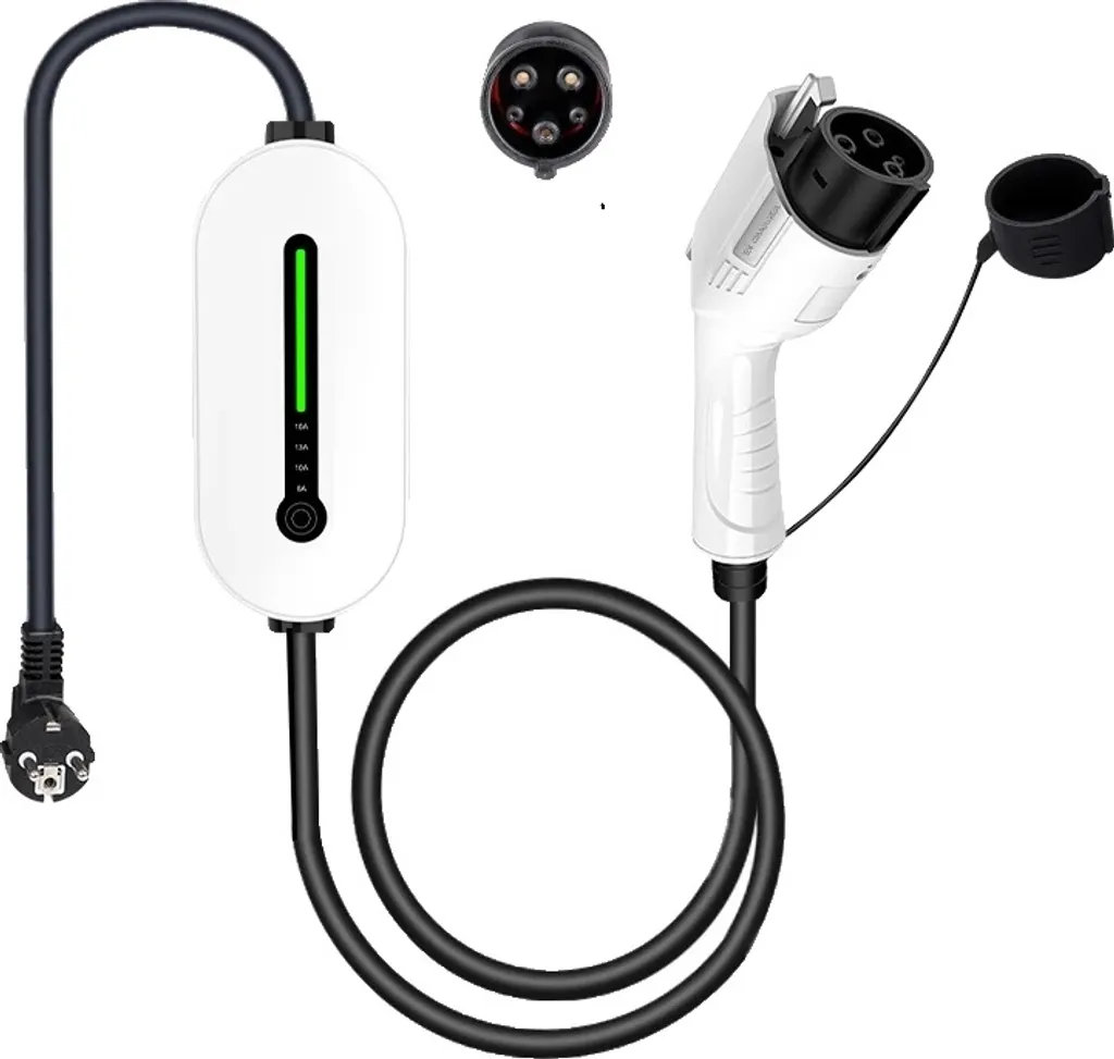 EV Charger Tipo 1 3.5kW 16A Regolabile | Cavo 5m J1772