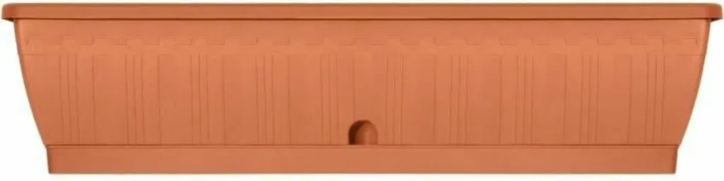 Jardinière auto-arrosante Garden ID Terracotta 80 cm pour balcon
