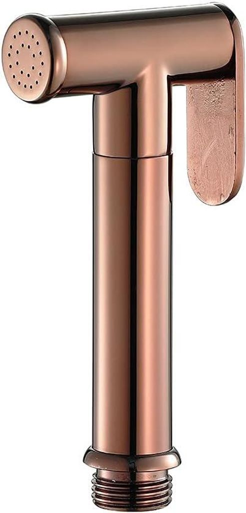 Runder Hochdruck-Bidet aus roségoldfarbenem Messing, ergonomisches Design, G 1/2-Anschluss für Badezimmer
