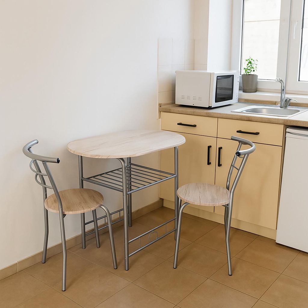 San Remo Merit Tischgruppe 2-Sitzer oval Silber, Tisch Produktbild 