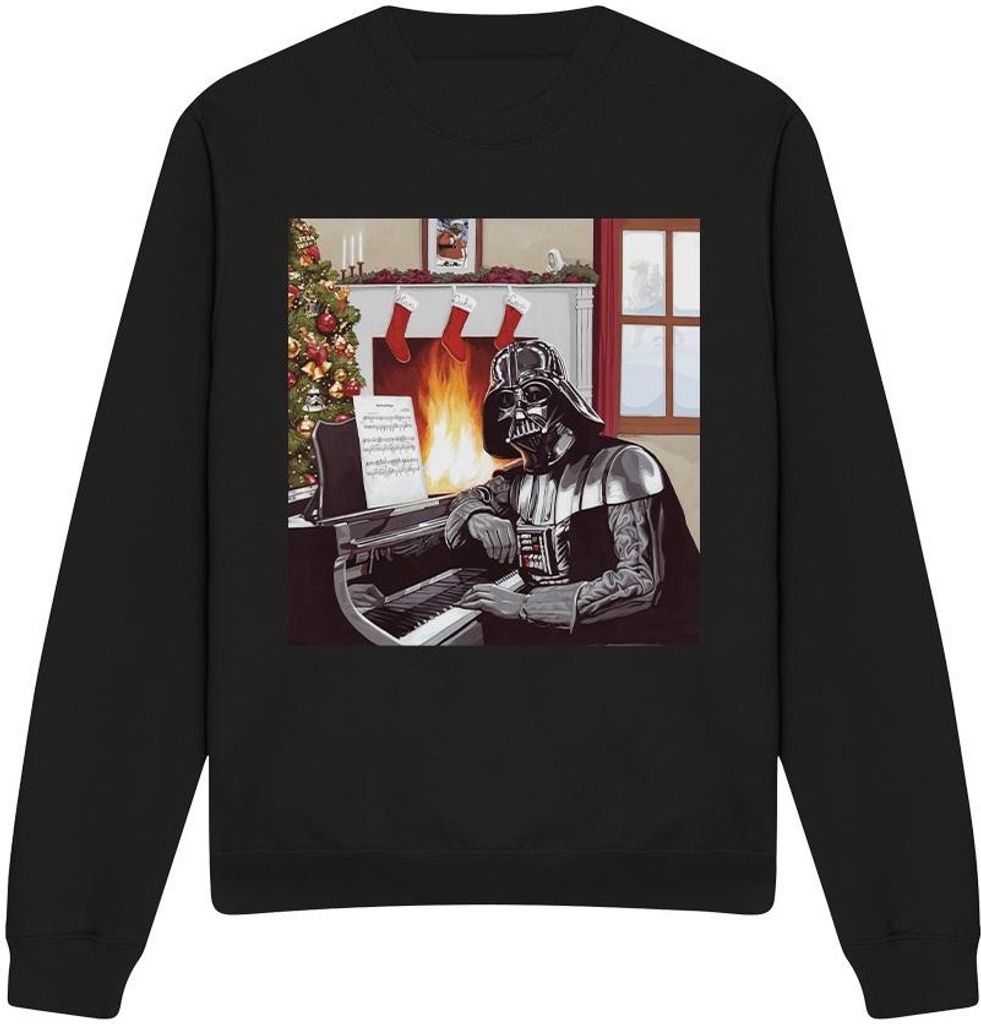 Star Wars - "Christmas Carols" Sweatshirt für Herren/Damen Uni TV3711 (M) (Schwarz)