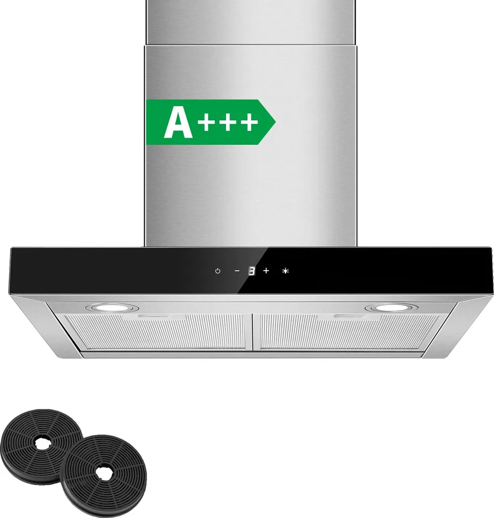 Hotte aspirante murale anti-odeur 400 m³/h A+++ silencieuse 52 dB
