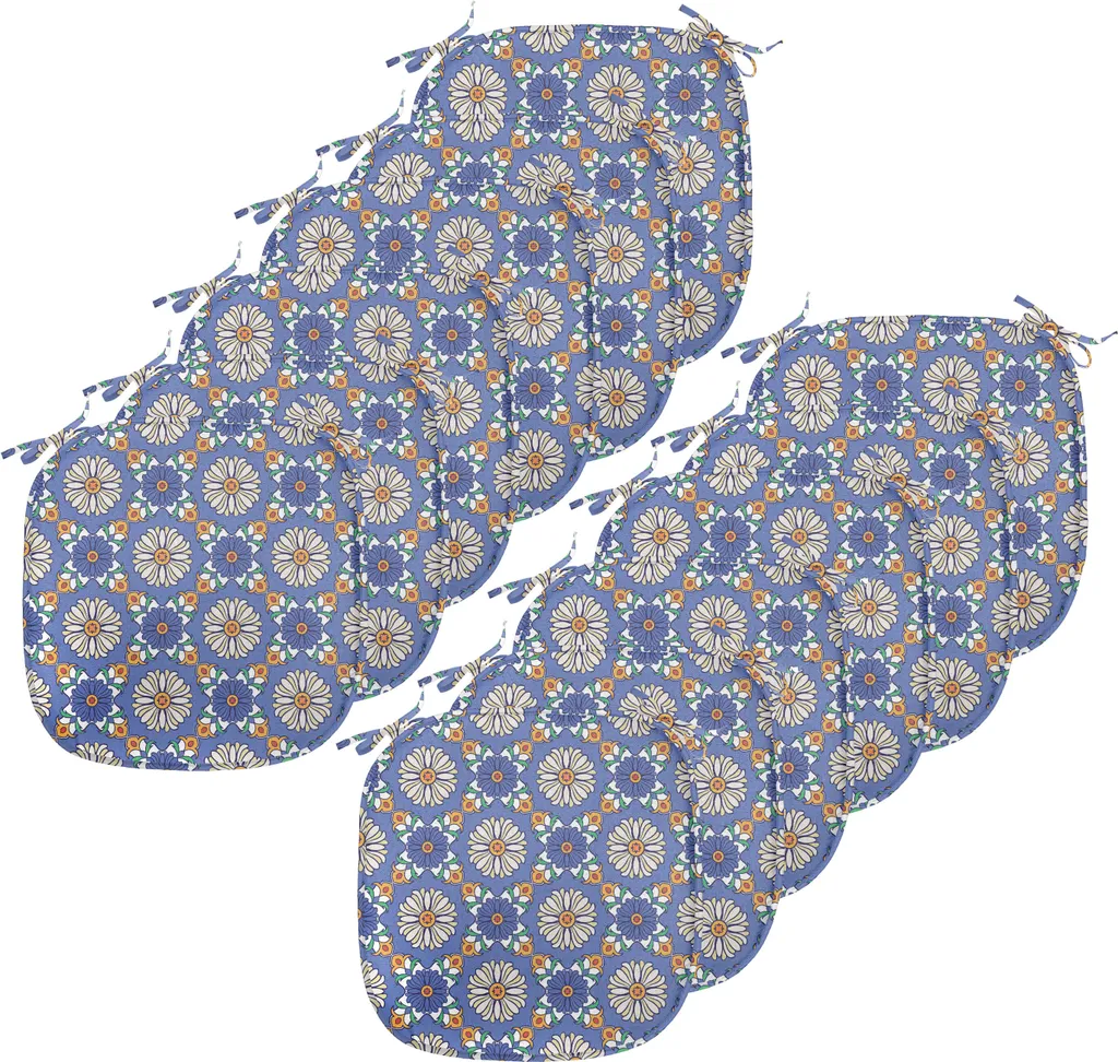 ABAKUHAUS Plumeria Federe Cuscini Set di 4, Exotic