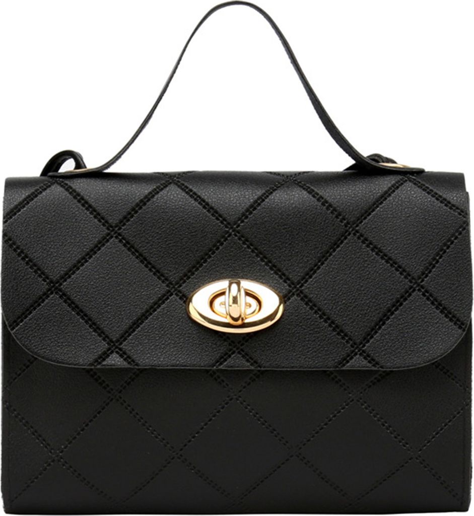 Damen-Handtasche, Rautenmuster, strukturiert, langer Riemen, tragbar, koreanischer Stil, Geschenke, Kunstleder, einfarbig, Damen-Umhängetasche, Ge...