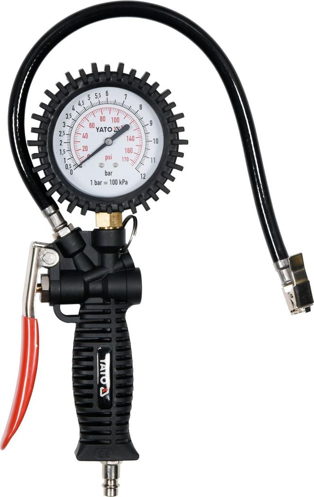 Hustička pneumatik YATO YT-23703 s manometrem Obrázek produktu 