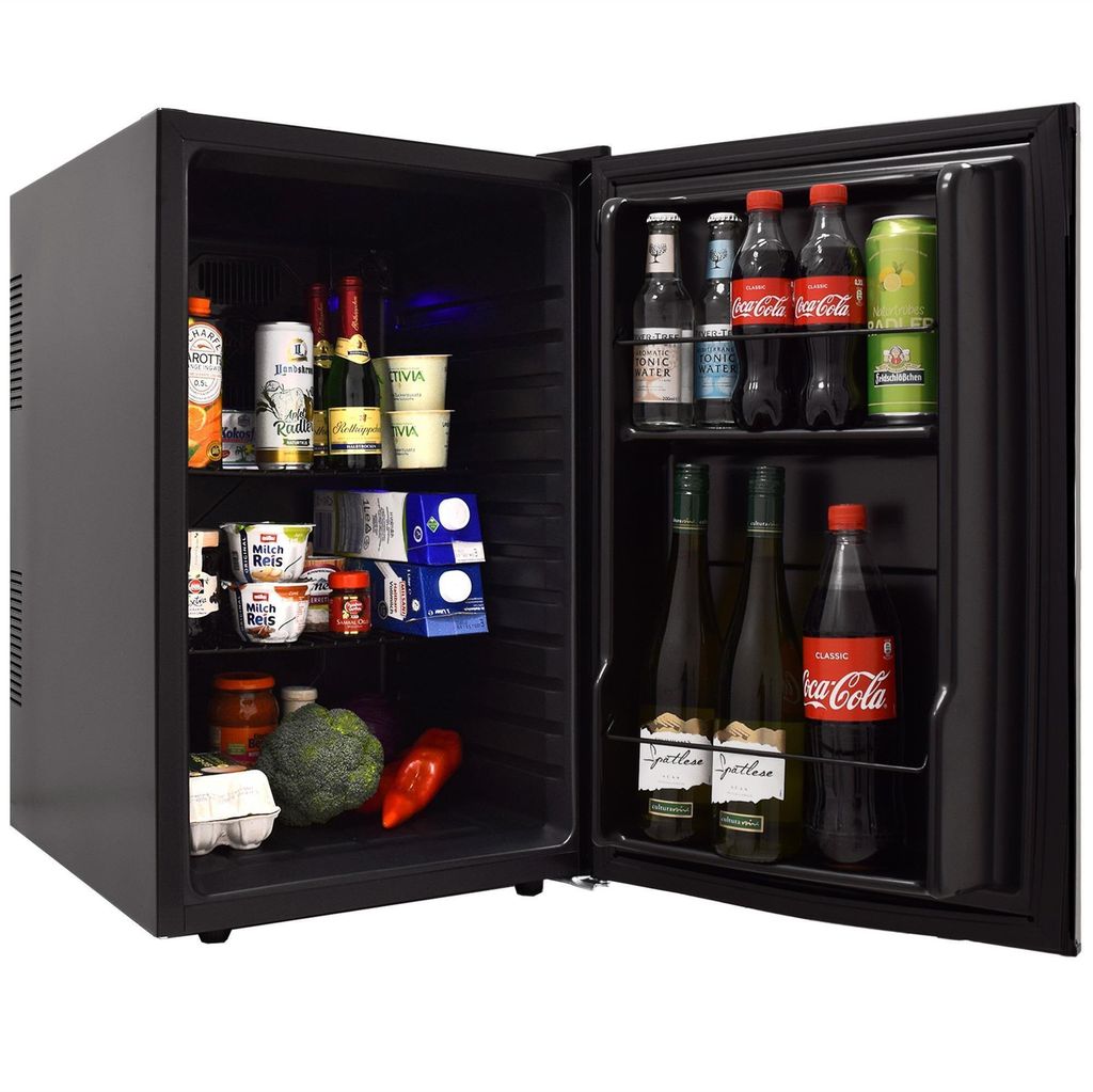 Syntrox Germany Geräuscharmer Hotelkühlschrank 80 Liter – Minibar & Minikühlschrank für Büro, Hotel & Zuhause,