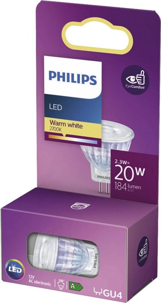 Philips 8718699774059, 2,3 W, 20 W, GU4, 184 lm, 25000 h, Obrázok produktu 