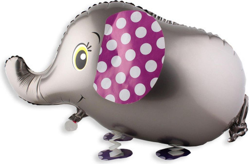 Pallone in foil Airwalker Elephant, circa 82 x 46 cm Immagine del prodotto 