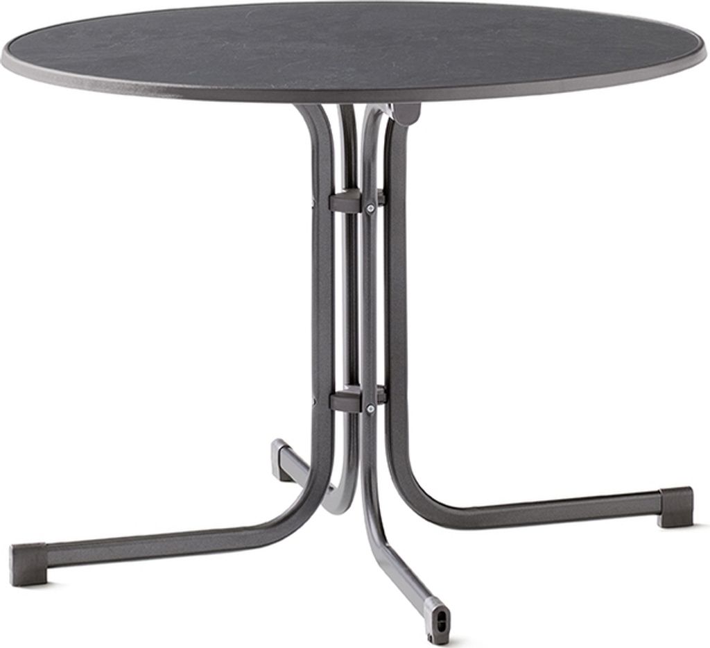 Klapptisch >Boulevard< in Schiefer anthrazit, mecalit -PRO - 72x99cm (HxD)