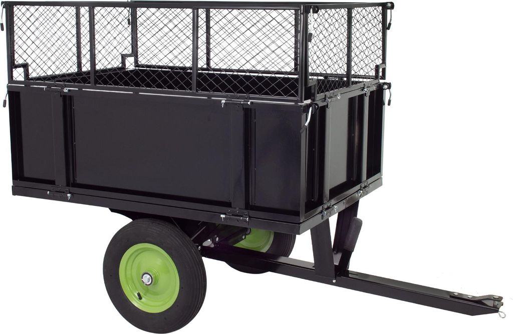 Rasentraktor Anhänger Kippanhänger 300 kg kippbar mit Produktbild 
