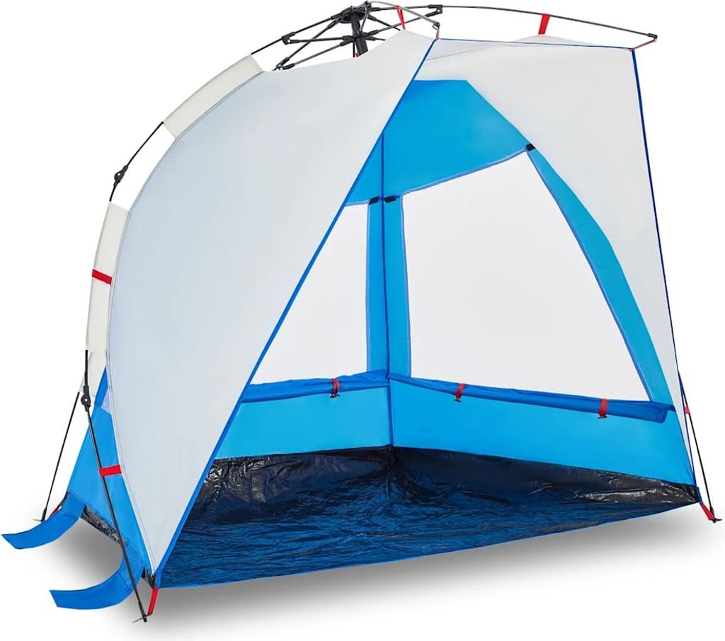 vidaXL Strandzelt 2 Personen Azurblau Quick Release Wasserdicht