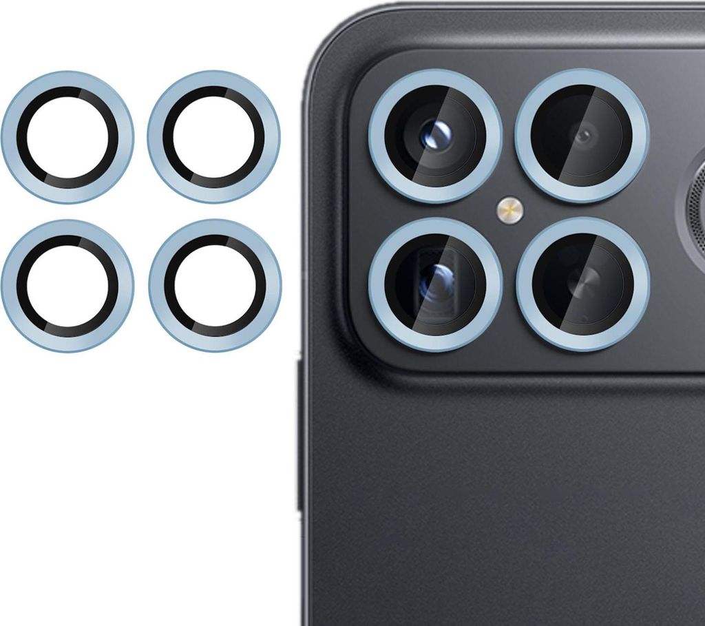 9H Kamera Schutzglas für Xiaomi Poco F8 Ultra Anti-Fingerprint Dünn Blau