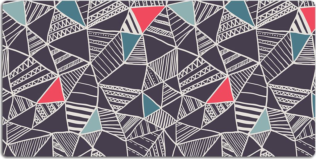 Schreibtischmatte Tischunterlage 120x60 cm Mauspad - Doodle-Muster