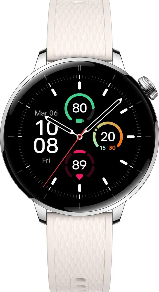 OnePlus Watch 3 43mm Argent - Montre de Sport en Acier pour le Quotidien