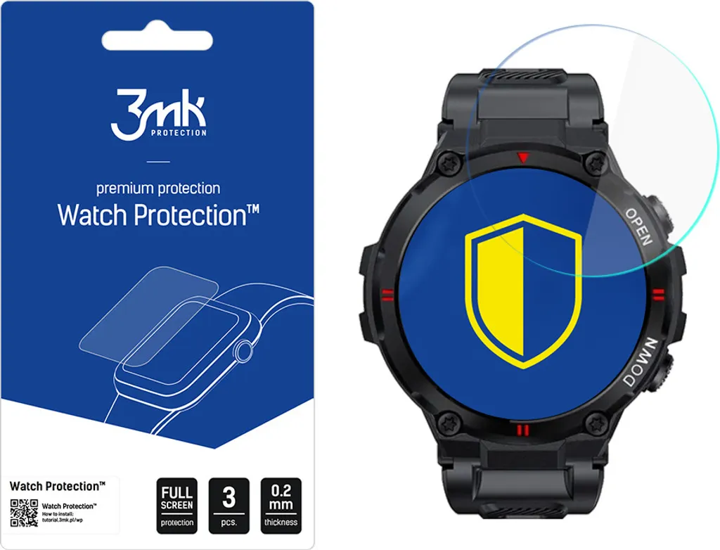 Kit 3 Pezzi 3Mk Flexibleglass Garett Sport Tactic Vetro Protezione