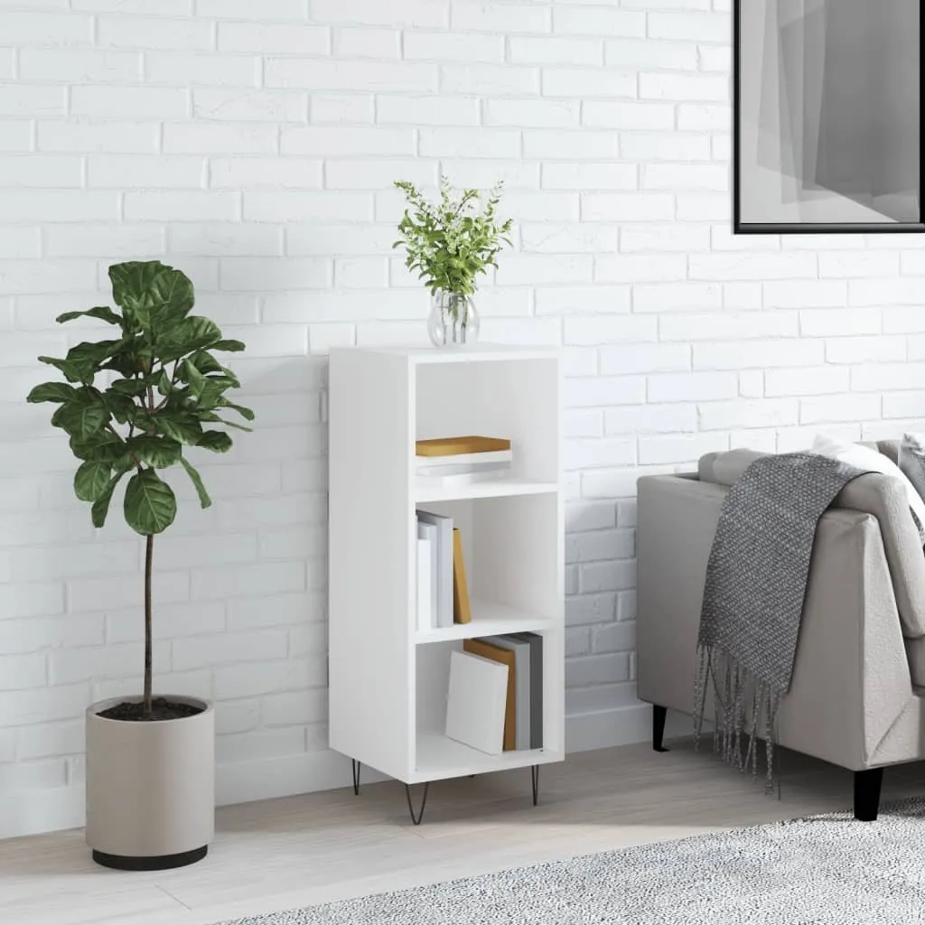 Mobiletto vidaXL Bianco 34,5x32,5x90 cm | Arredo Funzionale Multistrato