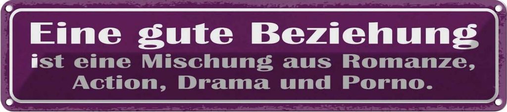vianmo Blechschild 10x46 cm gute Beziehung ist Mischung aus Spruch Zitat