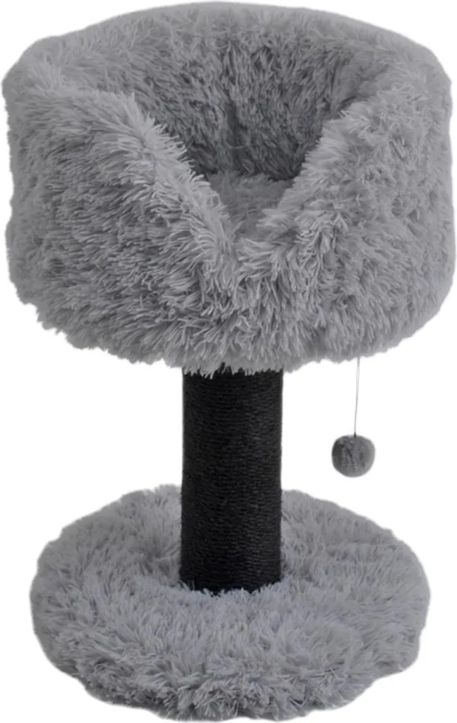 Arbre à chat avec griffoir Duvo+ Fanny gris pour petit appartement
