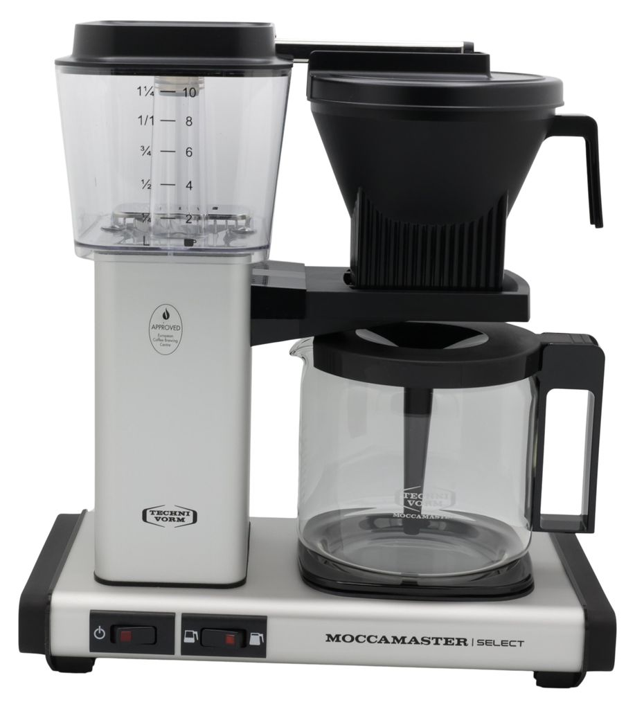 Moccamaster 53982 KBG Select, Filterkaffeemaschine, Matt Silver, 1.25 Liter