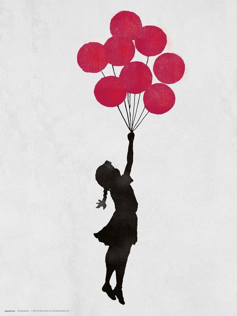 Brandalised - Kunstdruck - Girl floating