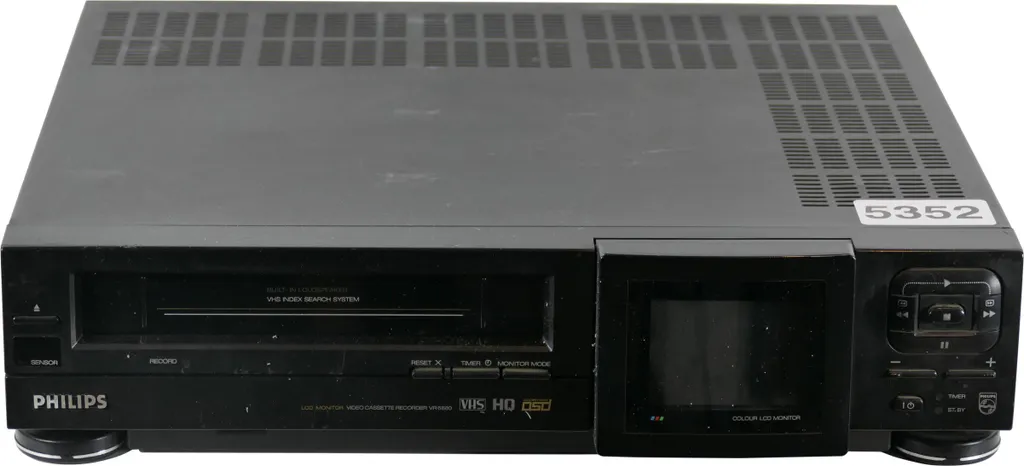 Sauvez vos Cassettes VHS avec le Magnétoscope Philips VR6880/02 Écran LCD