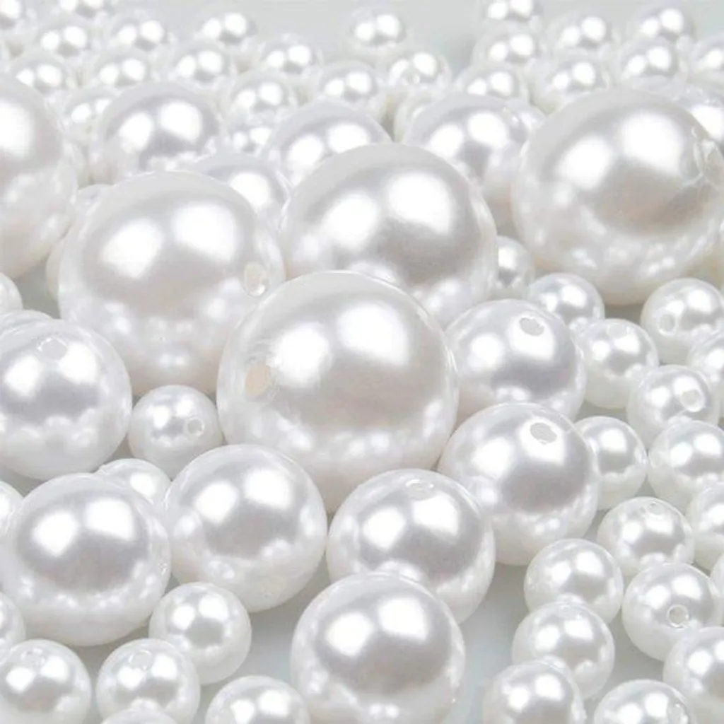 Perles Blanches Lisses 12-30mm : Finissez vos Bijoux sans Imperfection