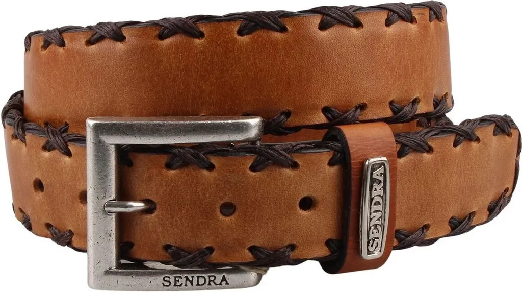 Ceinture Sendra Ledergürtel 7336 marron en cuir véritable de vachette