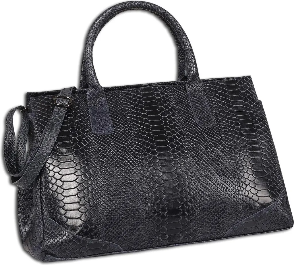 Cabas Grand Format Toscanto Bleu Foncé - Sac de Ville Spacieux 40cm
