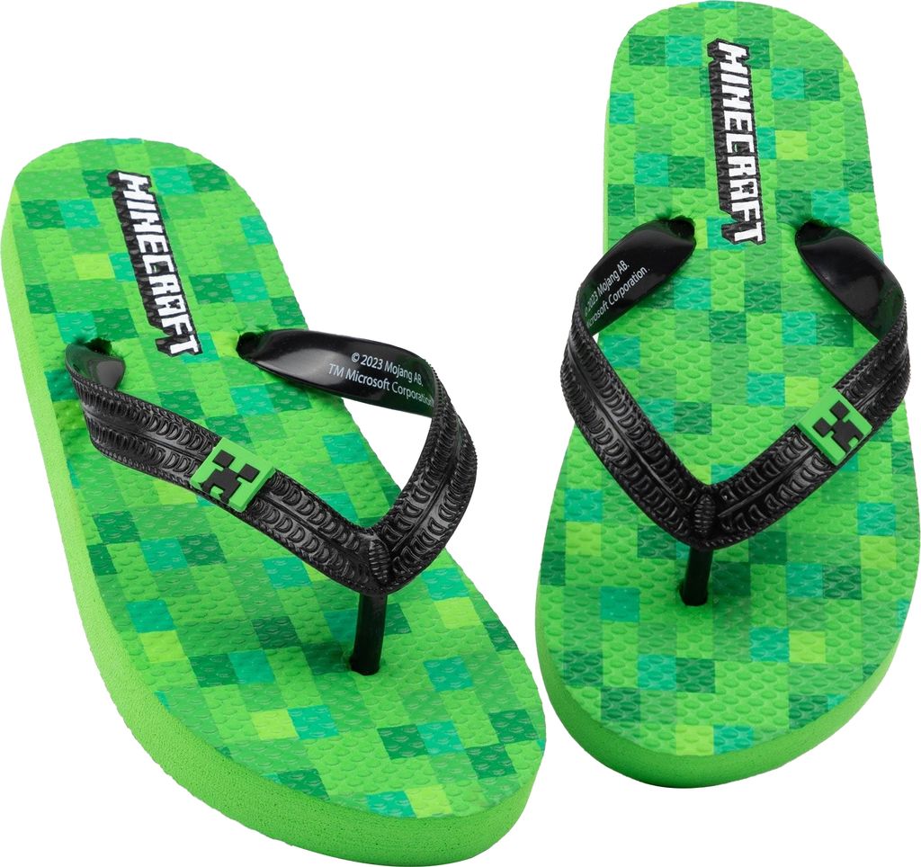 Minecraft - Kinder Flipflops NS7408 (34 EU) (Grün)