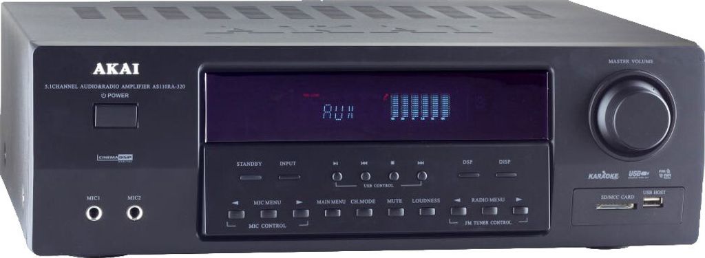 Akai AS110RA-320, 30 W, 5.1 Kanäle, Surround, 0,1%, 650 mV, Produktbild 2