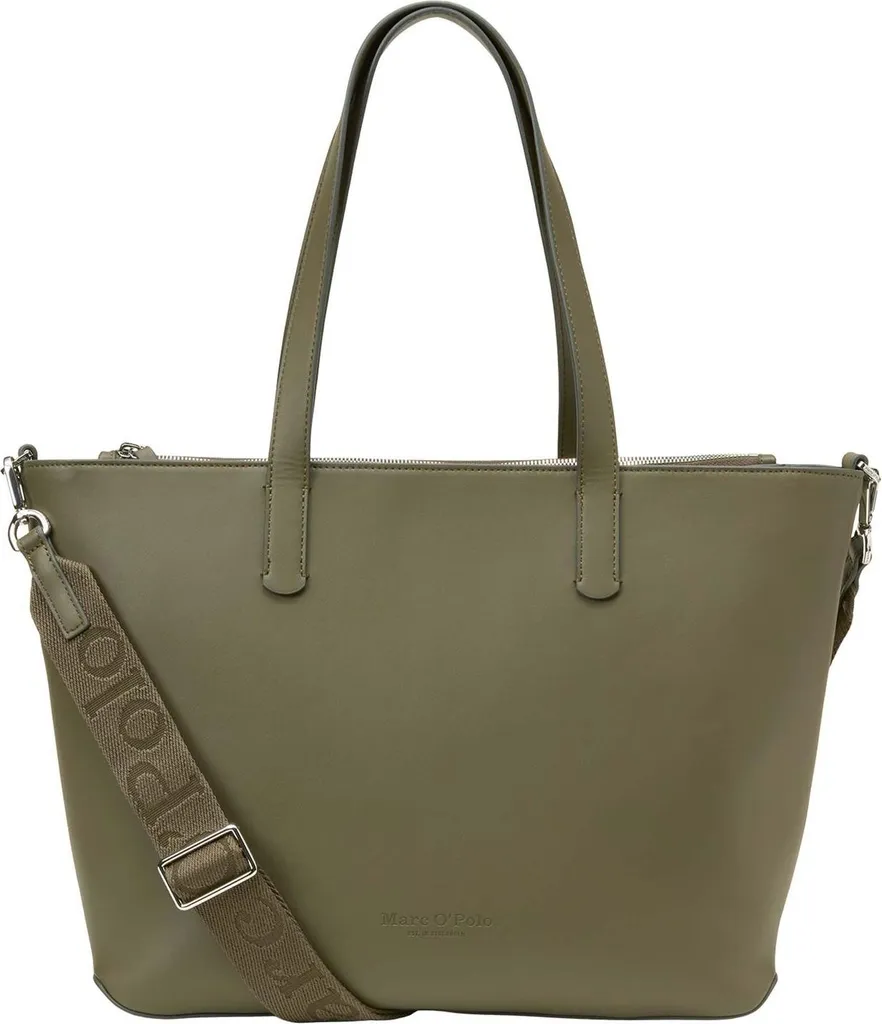 Marc O'Polo Vreni Shopper Dark Mossy Olive - Grand sac à bandoulière chic