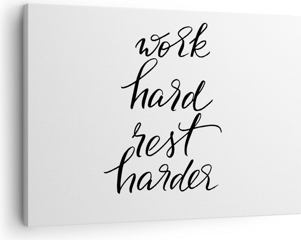 Bild auf Leinwand - Leinwandbild - Einteilig - Hart Arbeit Ruhe - 70x50cm - Wand Bild - Wanddeko - Wandbilder - Leinwanddruck - Bilder - Wanddekora...