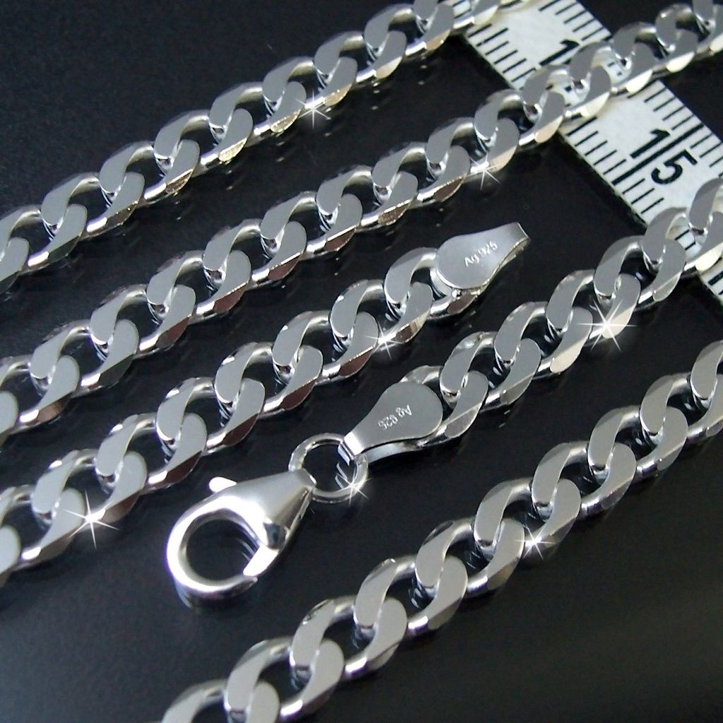 Echt Silber S 925 Halskette 50 cm\/5mm chmuck Ketten ilberketten Unisex 