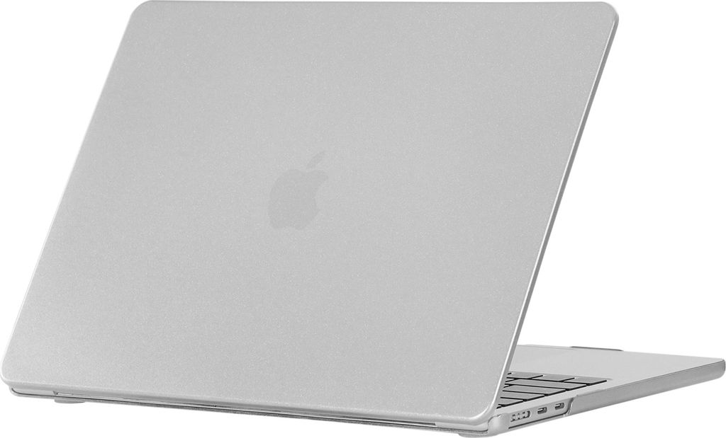 Mobigear Metallic MacBook Air 15 Zoll (2023-2025) Hardcase Hülle MacBook Case - Silber - Model A2941 / A3114 / A3241