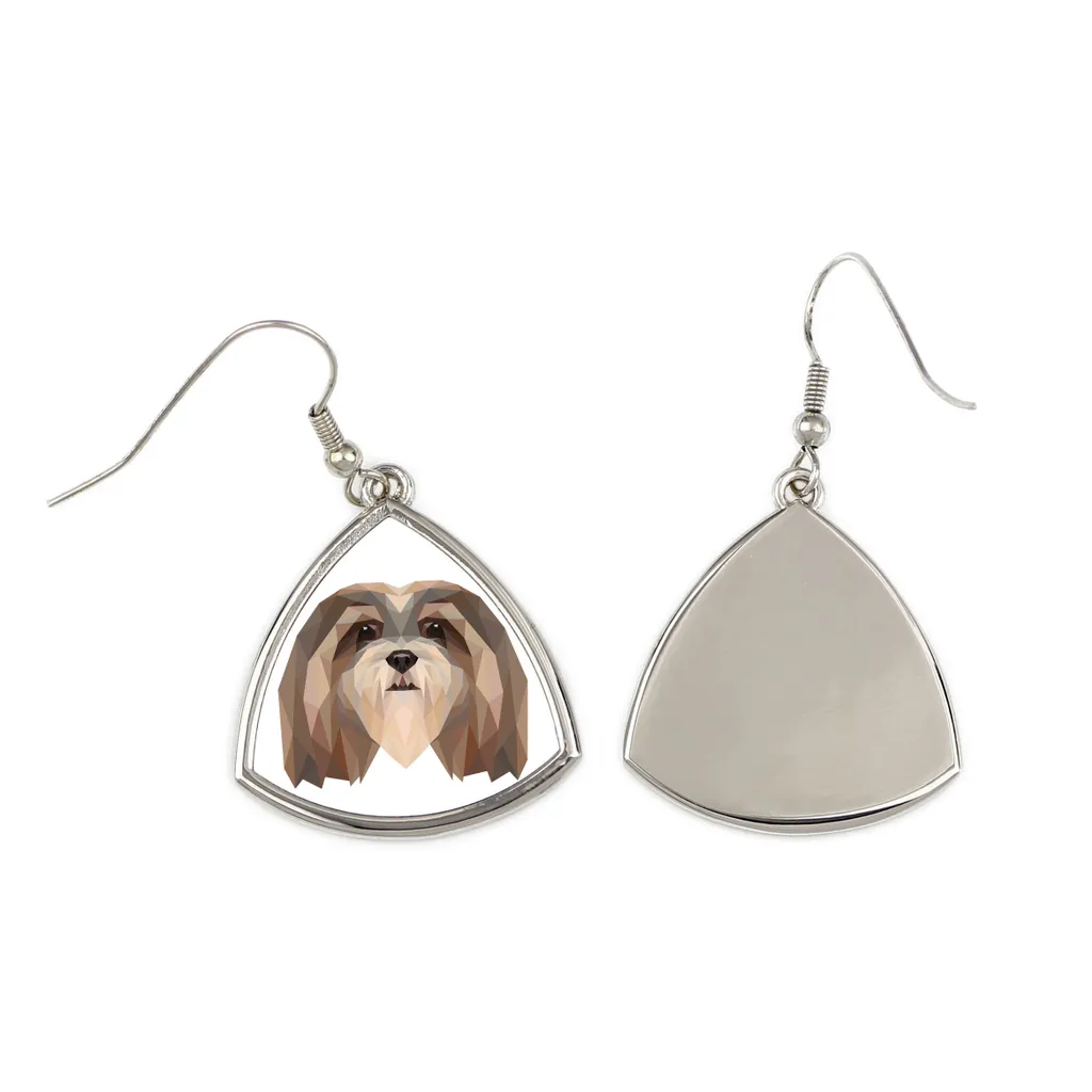 Gioielli Lhasa Apso Art-Dog | Orecchini Cane Geometrico Creativi - 2