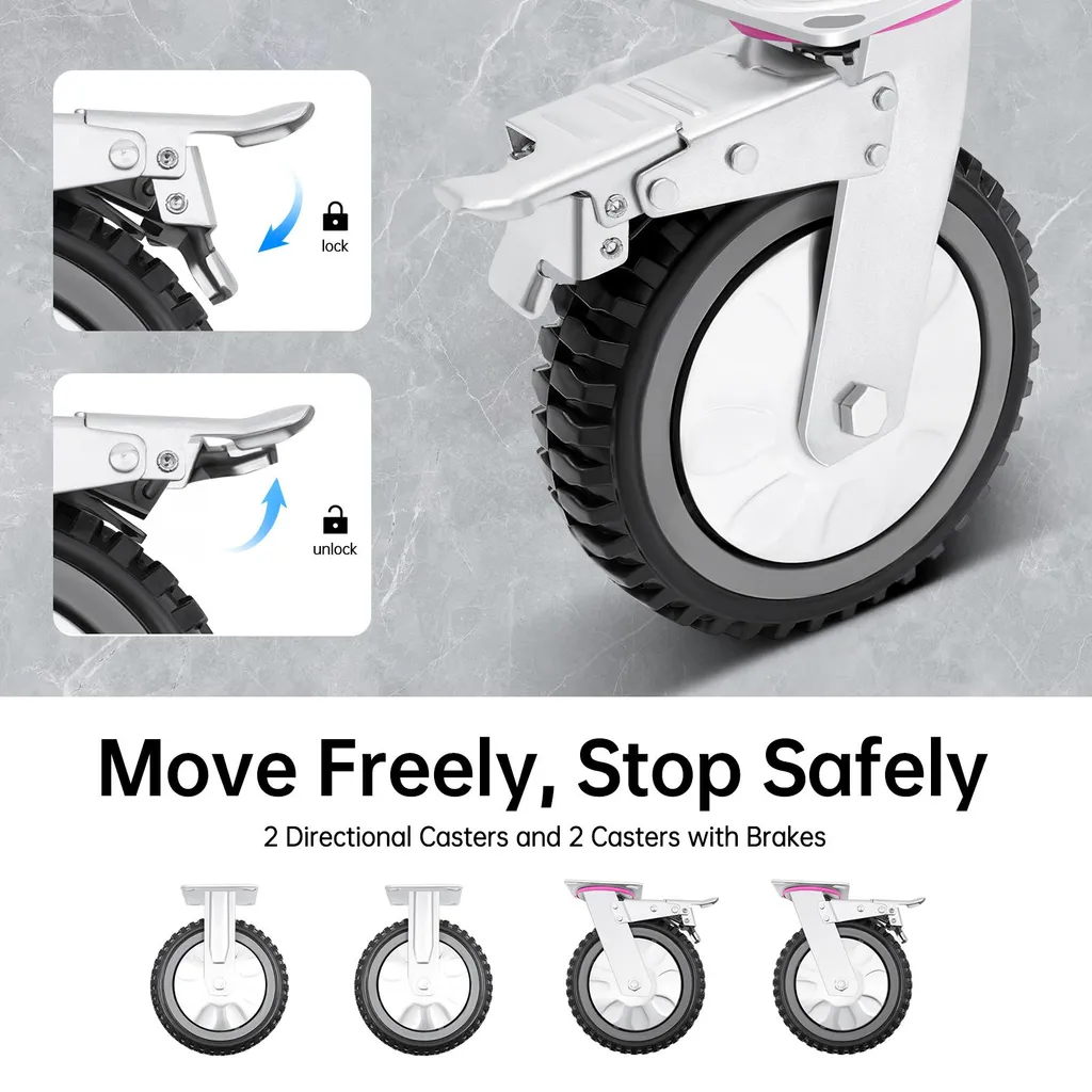 Solution mobilité meubles lourds roulettes robustes lot de 4 renforcé