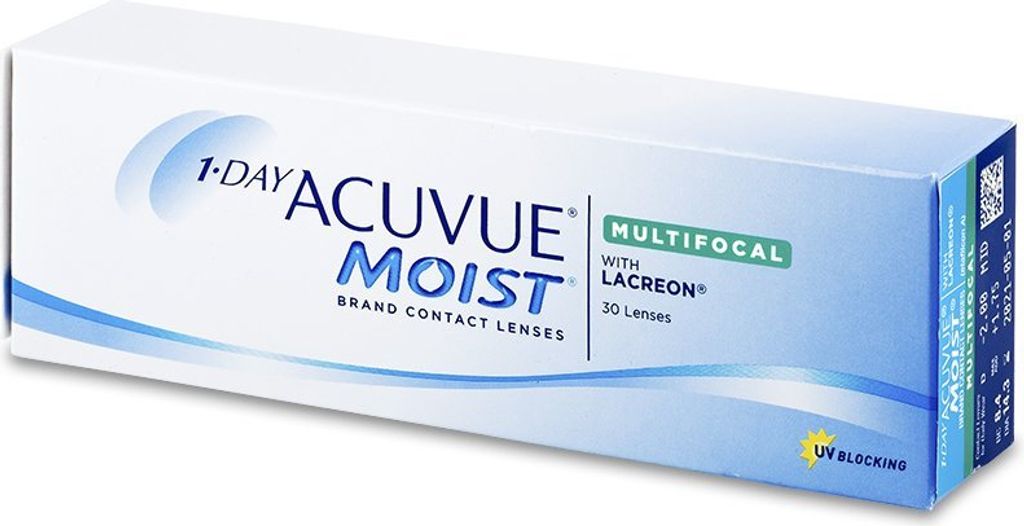 1-DAY ACUVUE MOIST MULTIFOCAL - 30 daily lenses - Sph: -6.0, Add: +2.50 hgh, BC: 8.4, D: 14.3