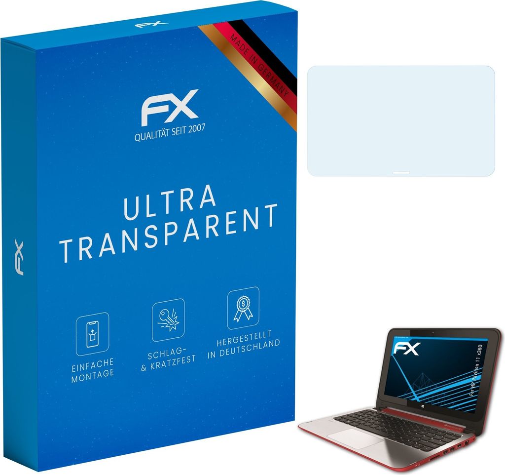 atFoliX FX-Clear 2x Schutzfolie kompatibel mit HP Pavilion 11 x360 Displayschutzfolie
