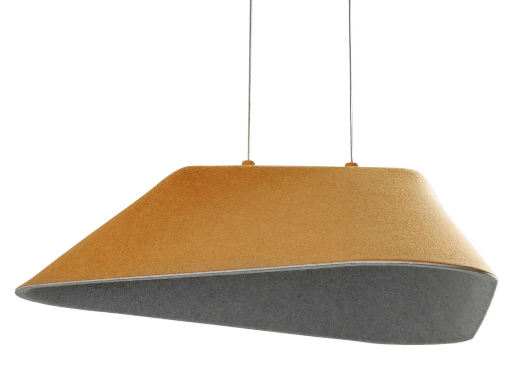 Suspension LED acoustique en feutre pour réduire l'écho et éclairer