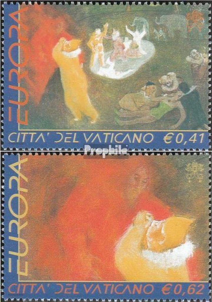 Briefmarken Vatikanstadt 2002 Mi 1415-1416 (kompl.Ausg.) postfrisch Zirkus