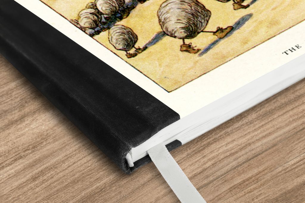 MuchoWow Notizbuch Tagebuch Haushaltsbuch Notebook A5 Vintage-Illustration das Walross und der Schreiner - Notizblock - Notizheft - Notebook - Sc...