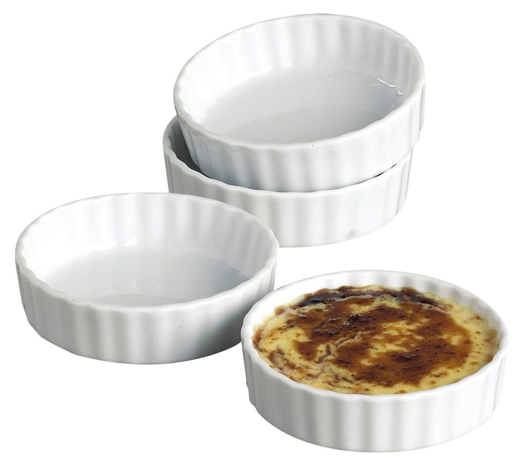 Quiche-Form 4-tlg., Porzellan, weiß Immagine del prodotto 