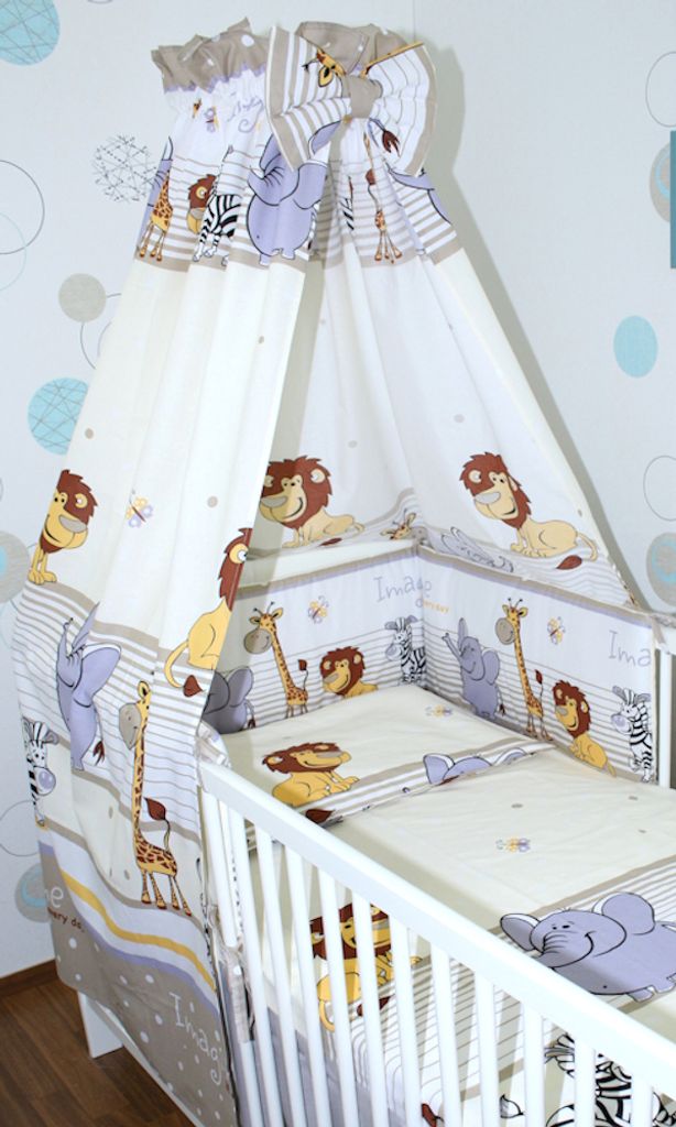 Vollstoff Himmel für Baby Bett Vollstoffhimmel Betthimmel - Produktbild 