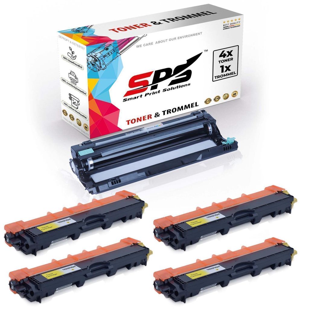 4X TN247 Toner Gelb + 1x DR243CL Trommel kompatibel für Brother HL-L3210 Brother DR243CL Brother TN247 HL-L3210 HL-L3210CW HL-L3230 HL-L3230CDW HL...