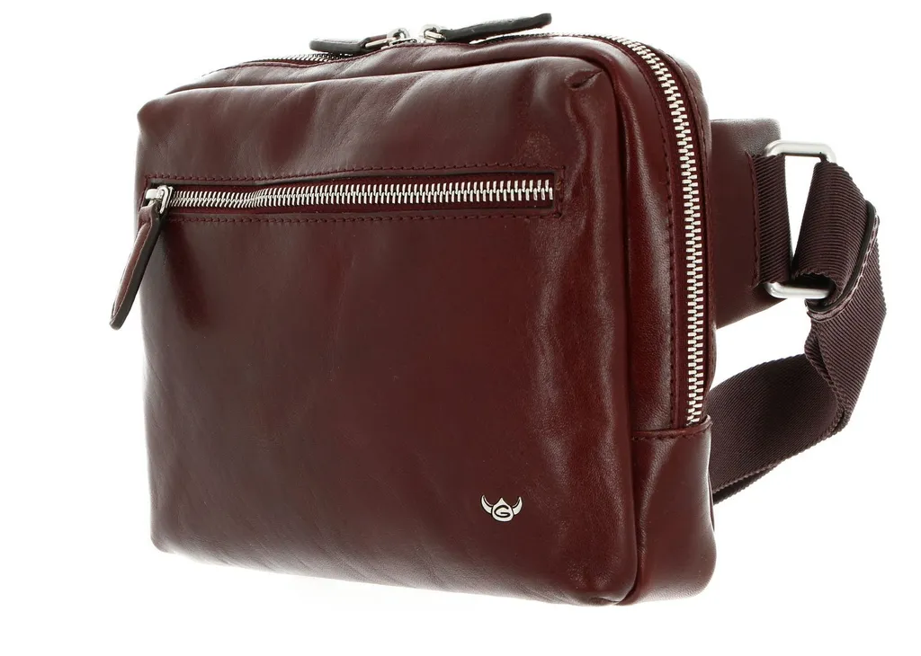 Sac banane en cuir de vachette Colorado robuste avec zip solide