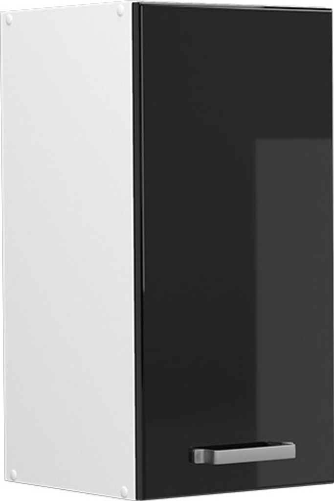 Hängeschrank Vicco R-Line Schwarz Hochglanz 30 cm, Model Produktbild 