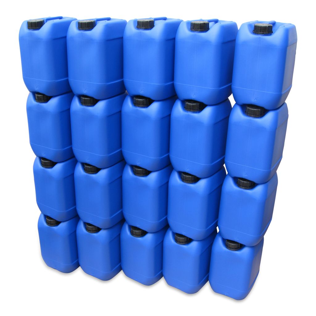 12 x 10 L Kanister natur Camping Plastekanister Wasserkanister Trinkwasser DIN51 