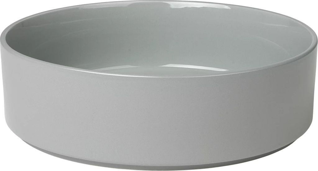 blomus Pilar Schale, Mirage Grey, Keramik, H 8 cm, Ø 27 cm, 63720